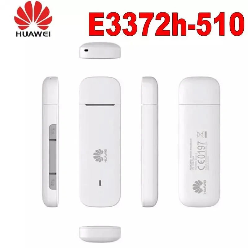 Unlocked Huawei E3372h E3372h-510 USB Dongle 4G LTE 150Mbps +2PCS Antenna Dongle USB Modem