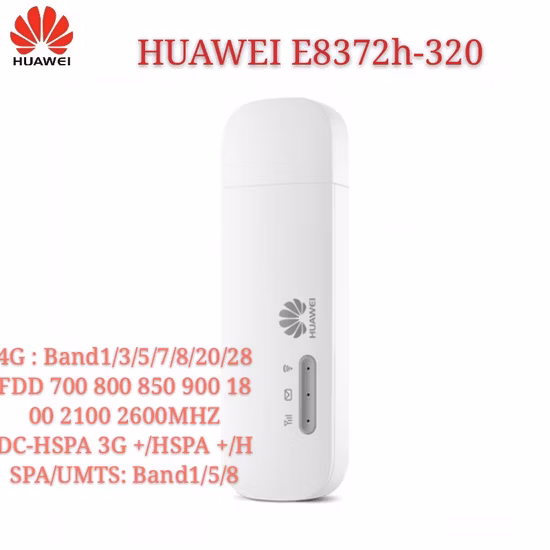 Разблокирован Huawei E8372h-320 E8372 Wingle LTE Универсальный 4G USB-модем Wi-Fi Поддержка мобильных устройств 16 пользователей Wi-Fi 4G B1 B3 B5 B7 B8 B20 B28